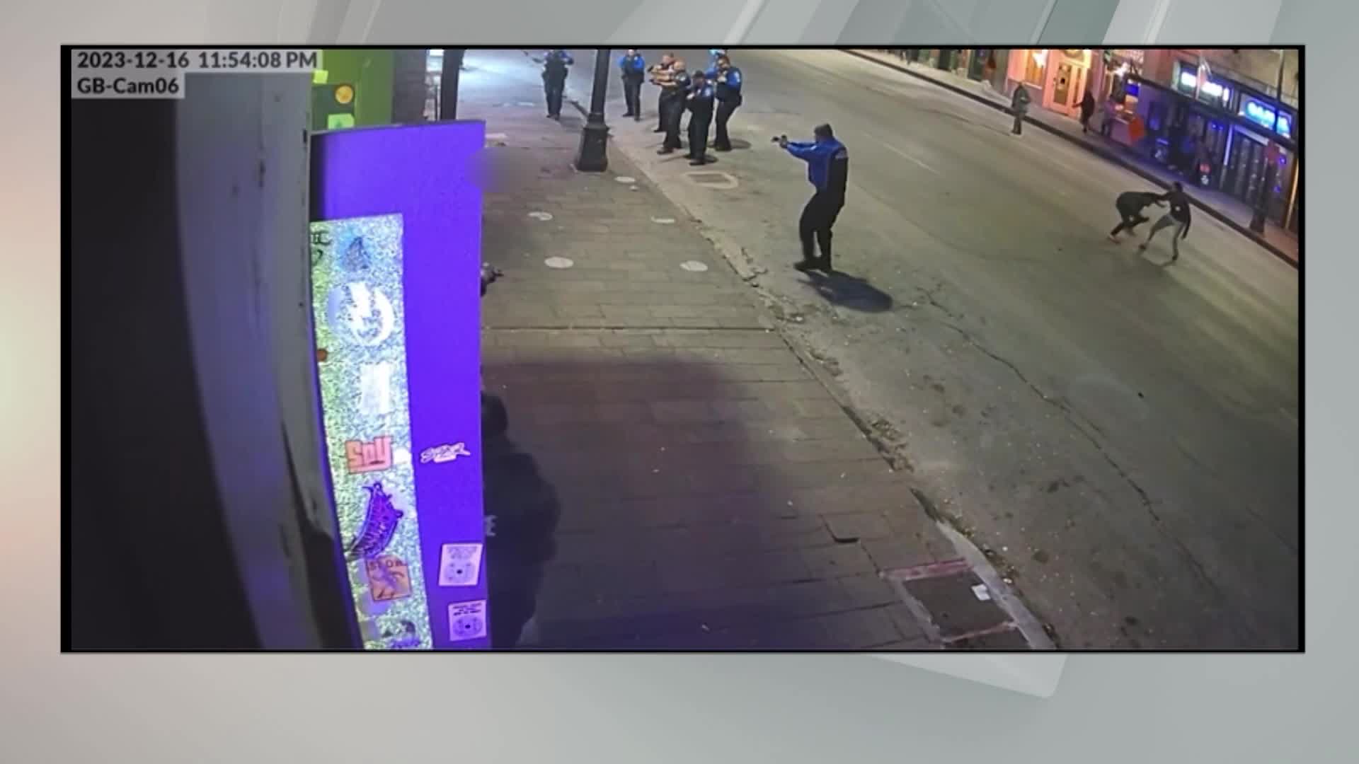 Surveillance Video Shows Sixth Street Police Shooting – KXAN Austin