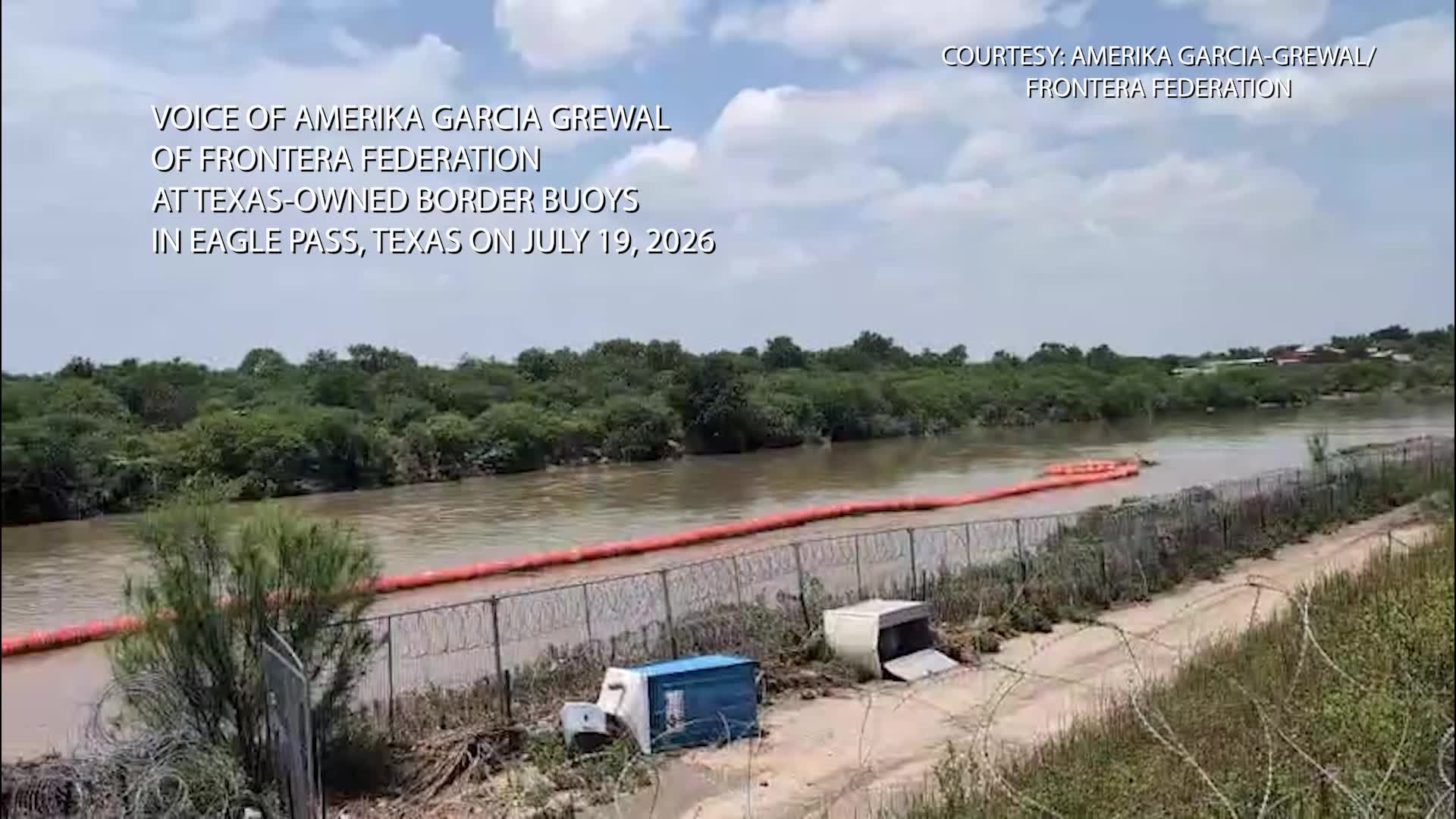 Texas state border buoy chain withheld flooding in Rio Grande, did not dislodge