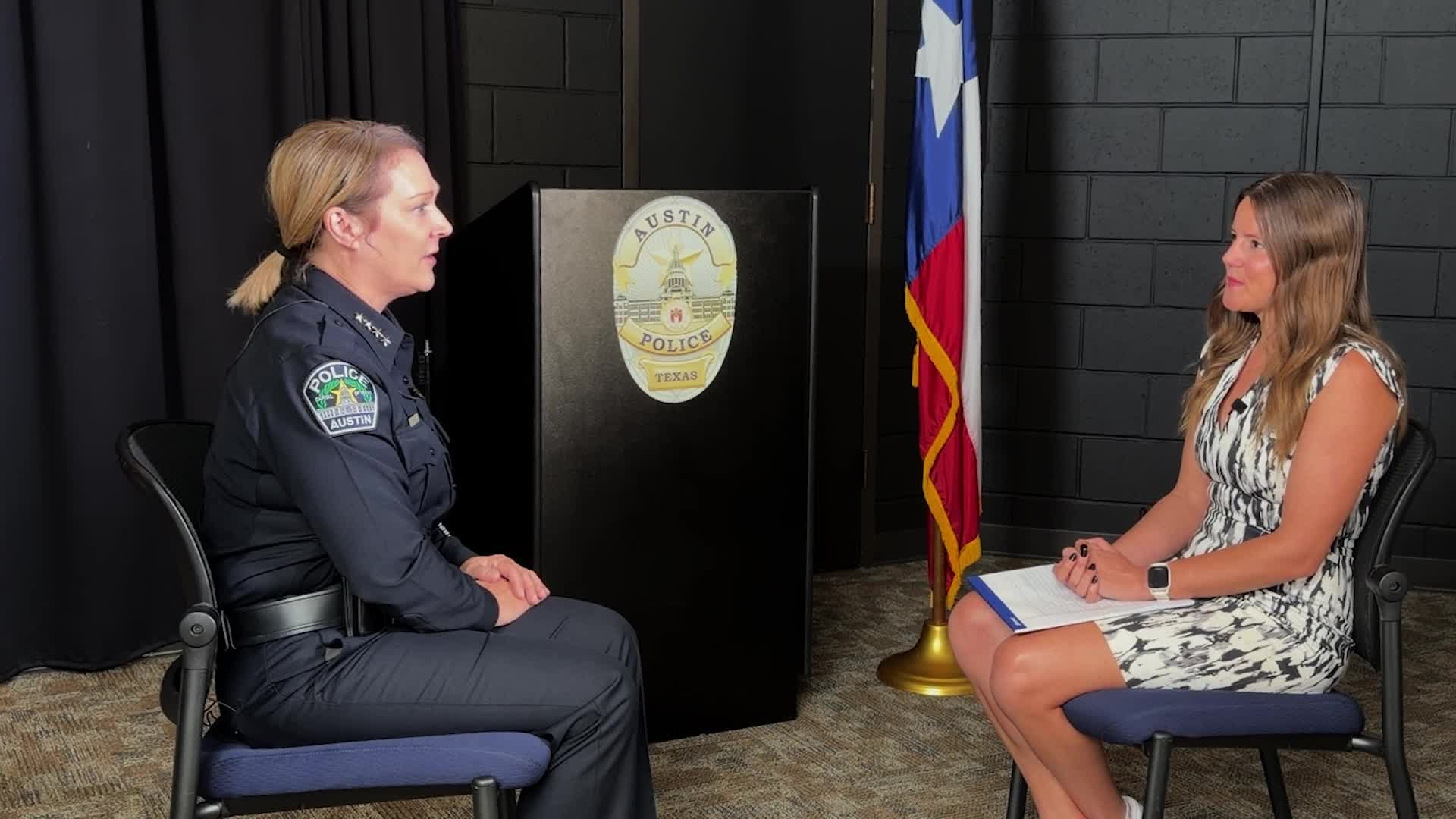 Interview: Chief Lisa Davis recounts arresting man at library – KXAN Austin