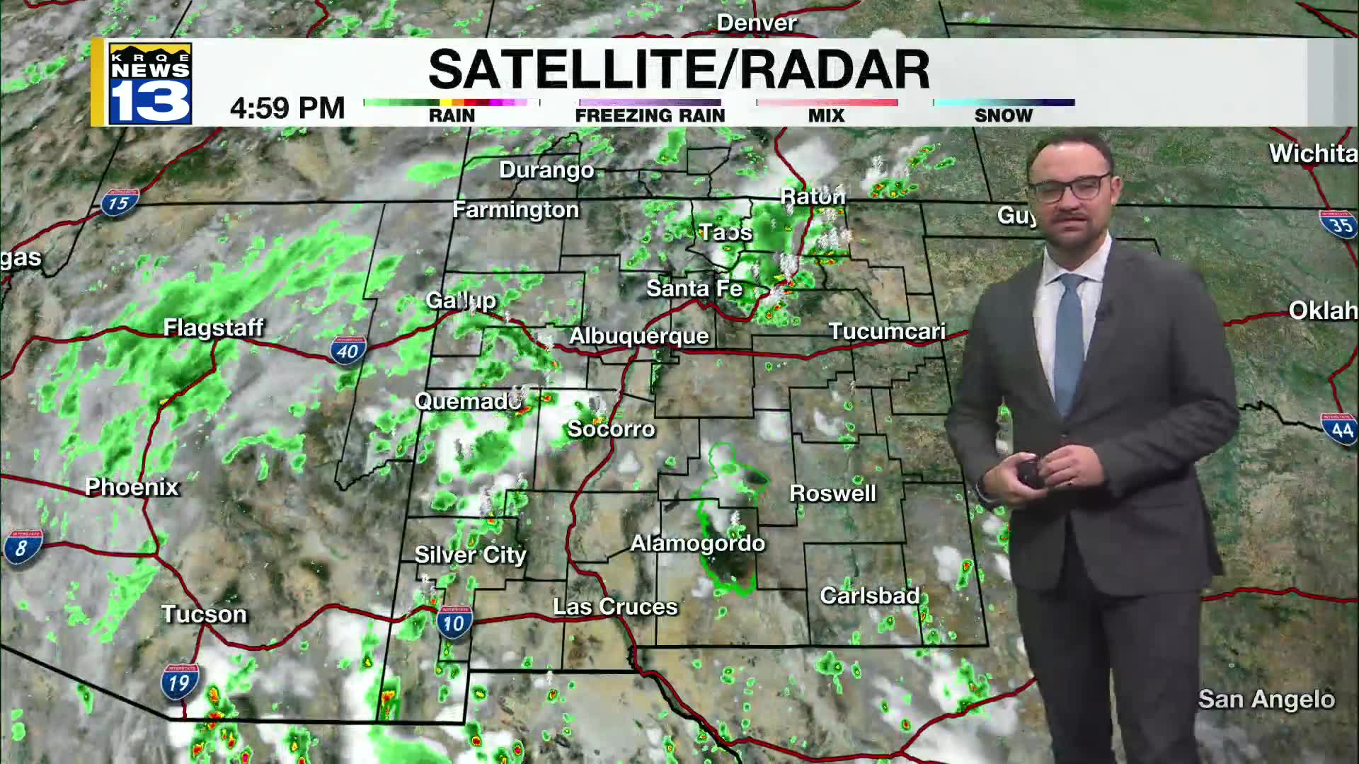 Shower and storm chances continue into the workweek – KRQE NEWS 13 ...