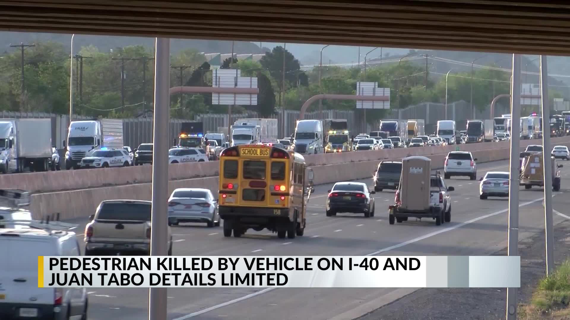 I-40 westbound at Juan Tabo reopened following fatal pedestrian crash ...