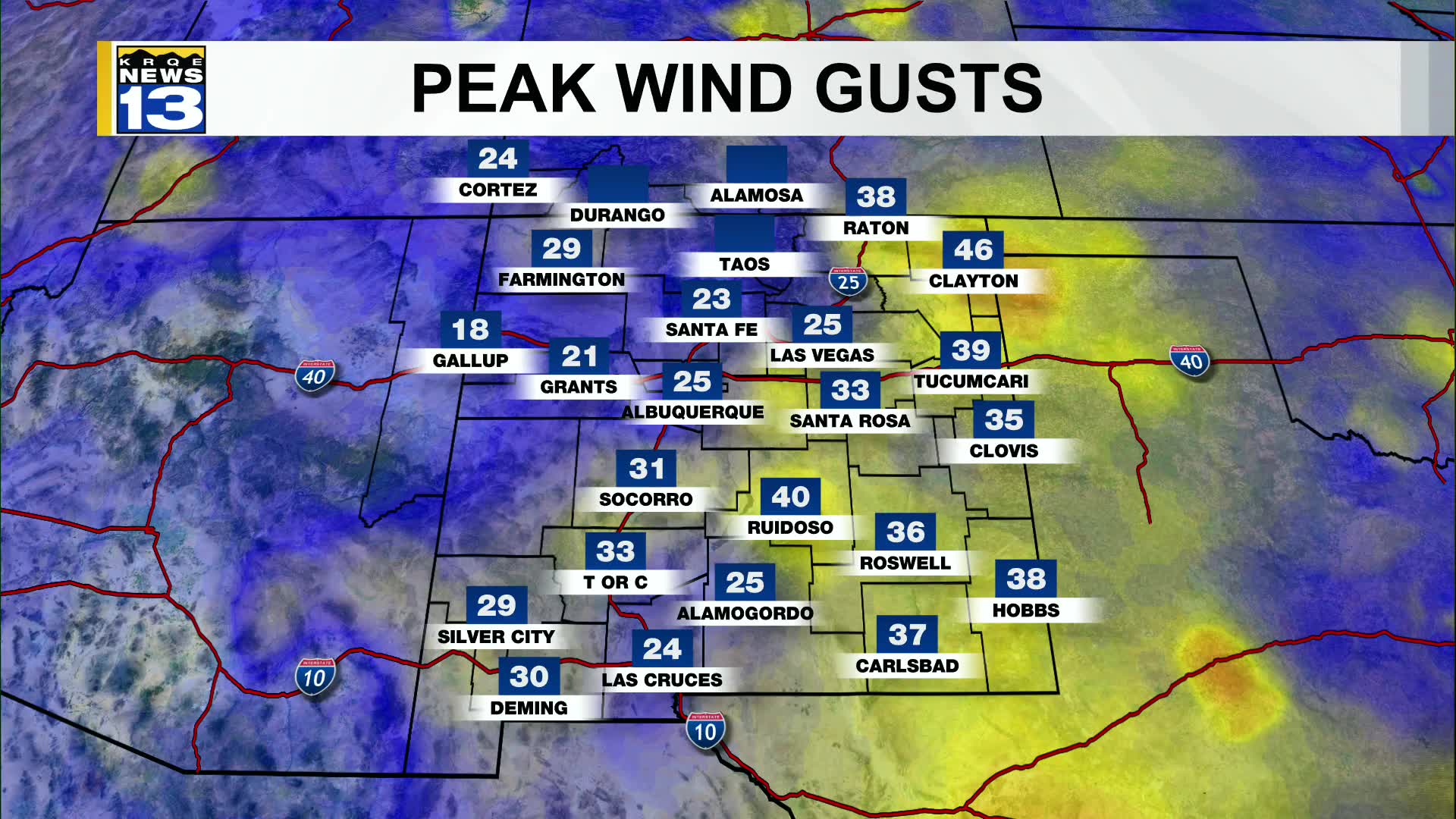 Warmer, drier and windier weather moves into New Mexico – KRQE NEWS 13 ...