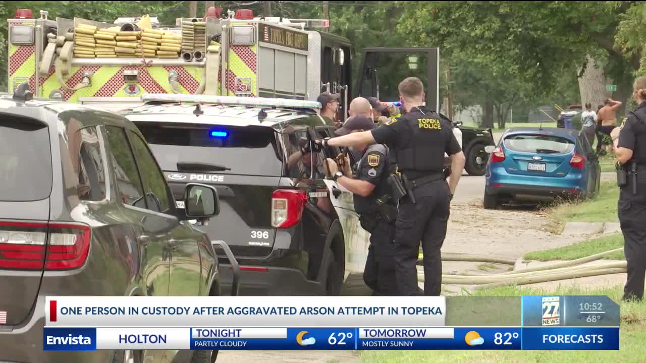 One person in custody after aggravated arson attempt – KSNT 27 News