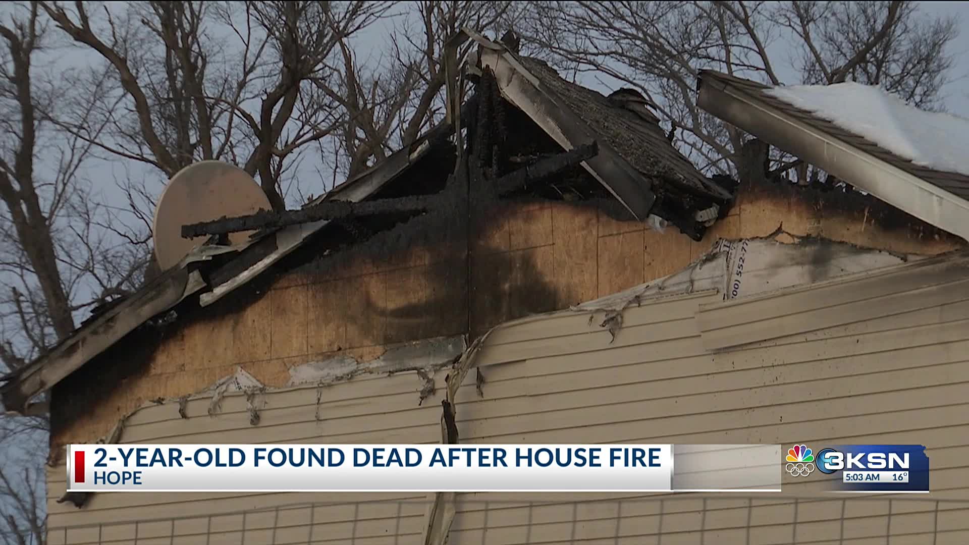 Toddler found dead after rural Kansas house fire; investigation ...