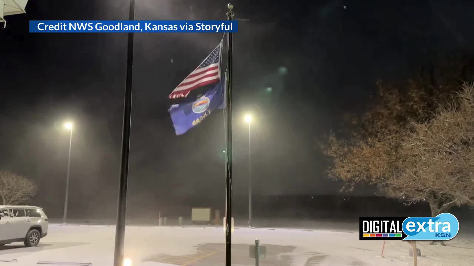 Goodland snow video from Christmas night KSNTV