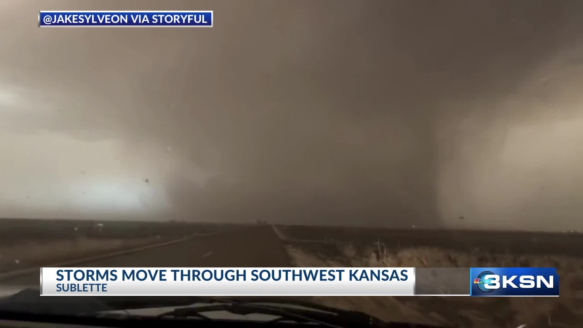 Storm near Sublette in southwest Kansas – KSN-TV