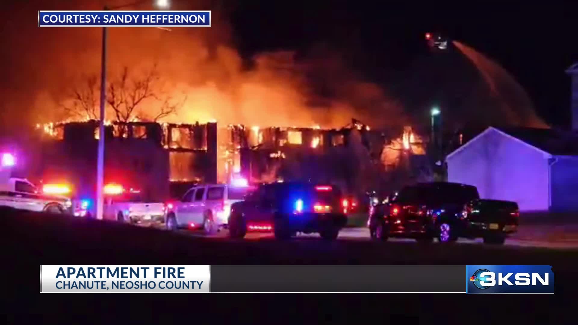Cornerstone Apartment Complex fire in Chanute (Courtesy: Sandy ...