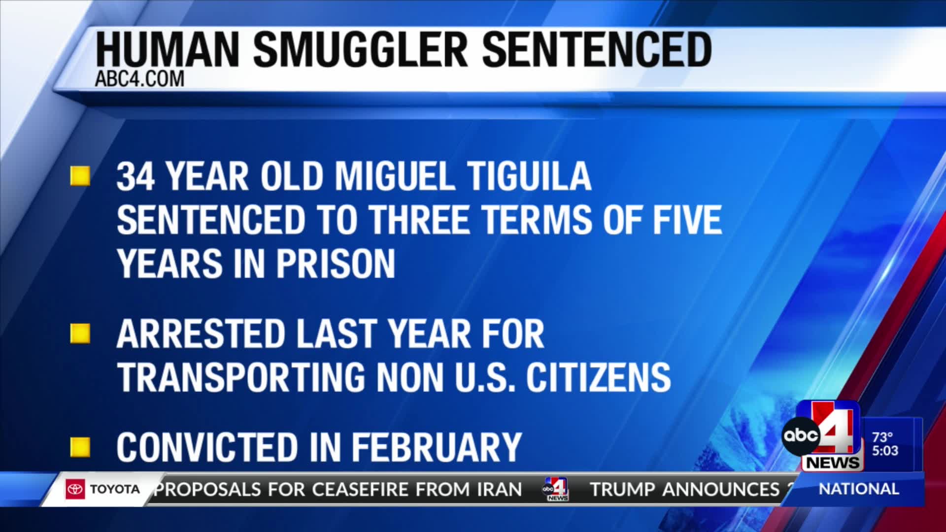 Man sentenced for human smuggling in Grand County – ABC4 Utah