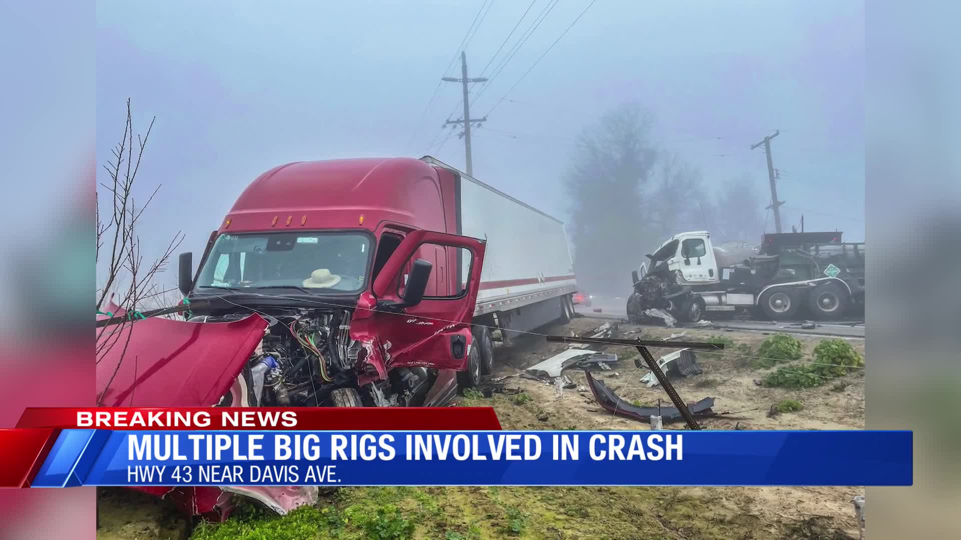 Major delays after commercial trucks crash in Fresno County fog – CBS47 ...