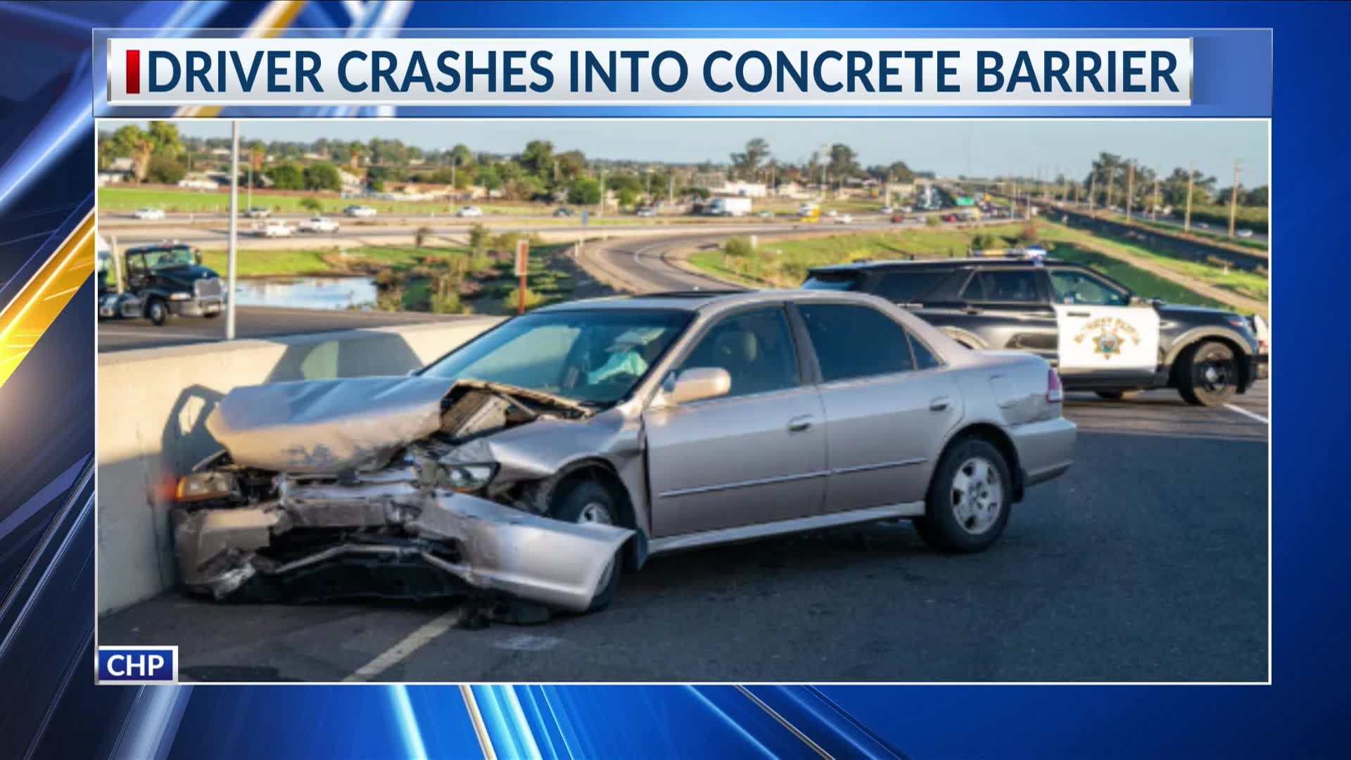 Driver crashes into concrete barrier on Hwy 99 onramp – CBS47 and ...
