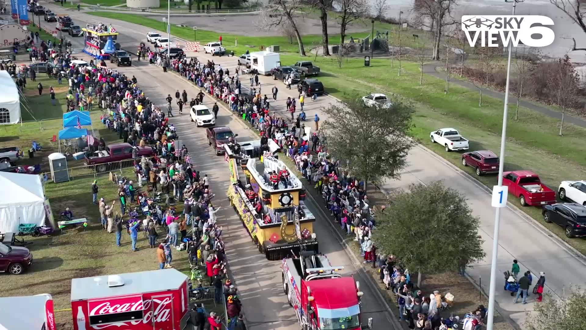 SKYVIEW 6 The Krewe of Centaur Mardi Gras Parade