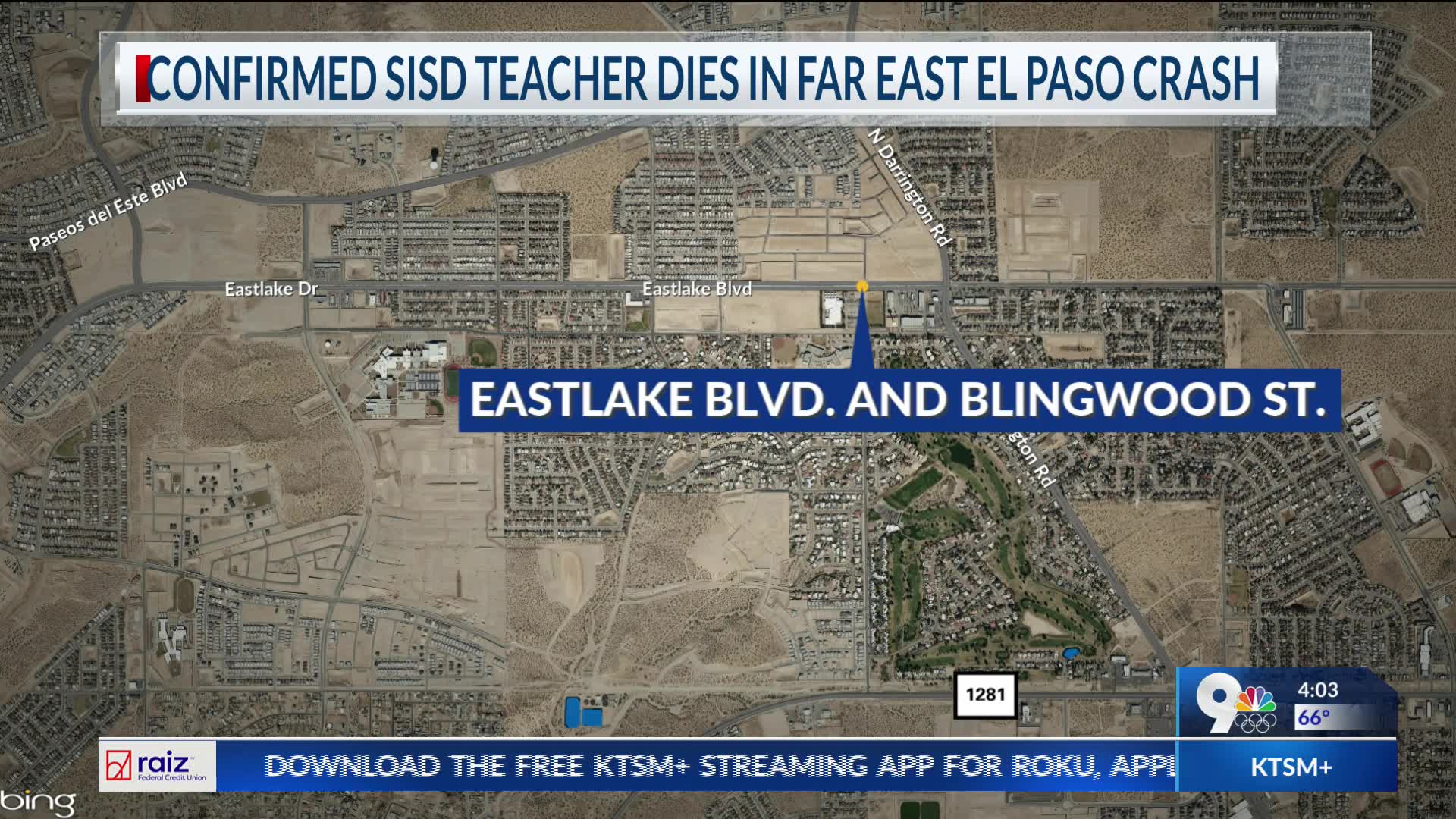 Socorro ISD teacher dies in far East El Paso crash – KTSM 9 News
