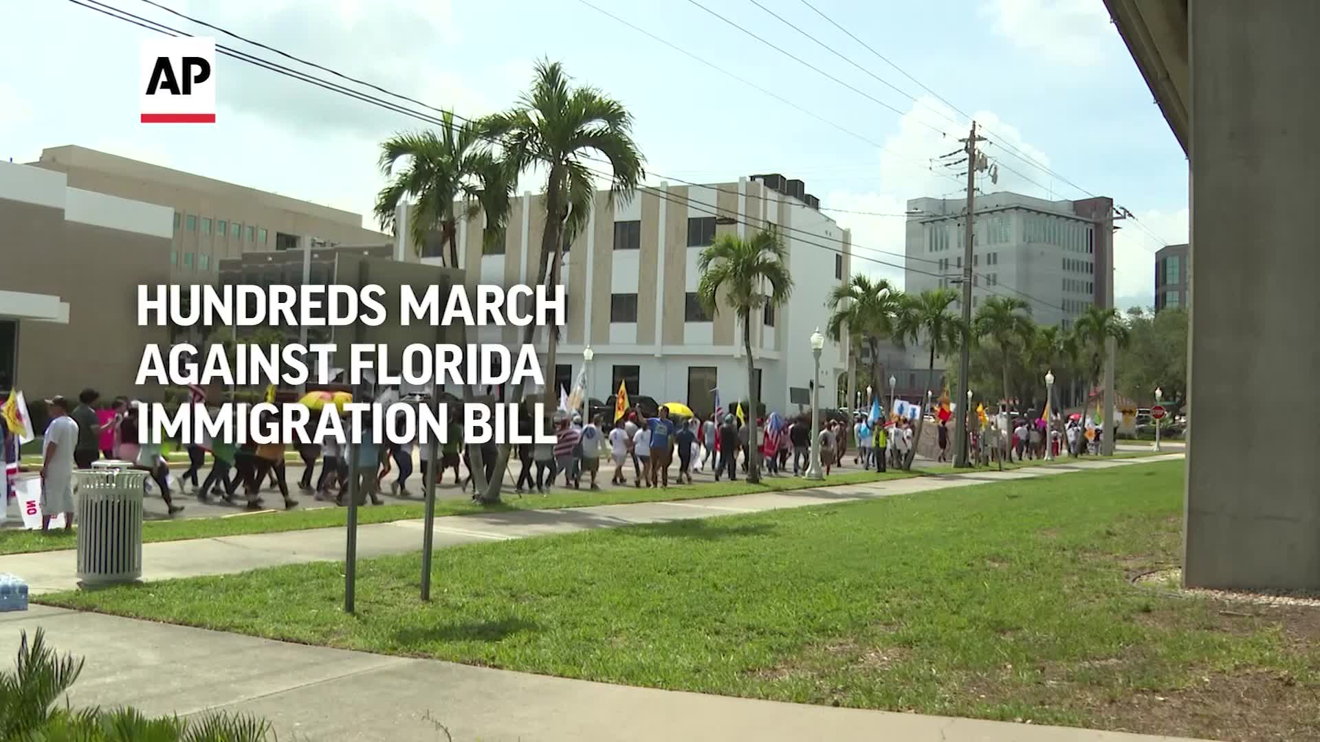 Hundreds march against Florida immigration bill BorderReport