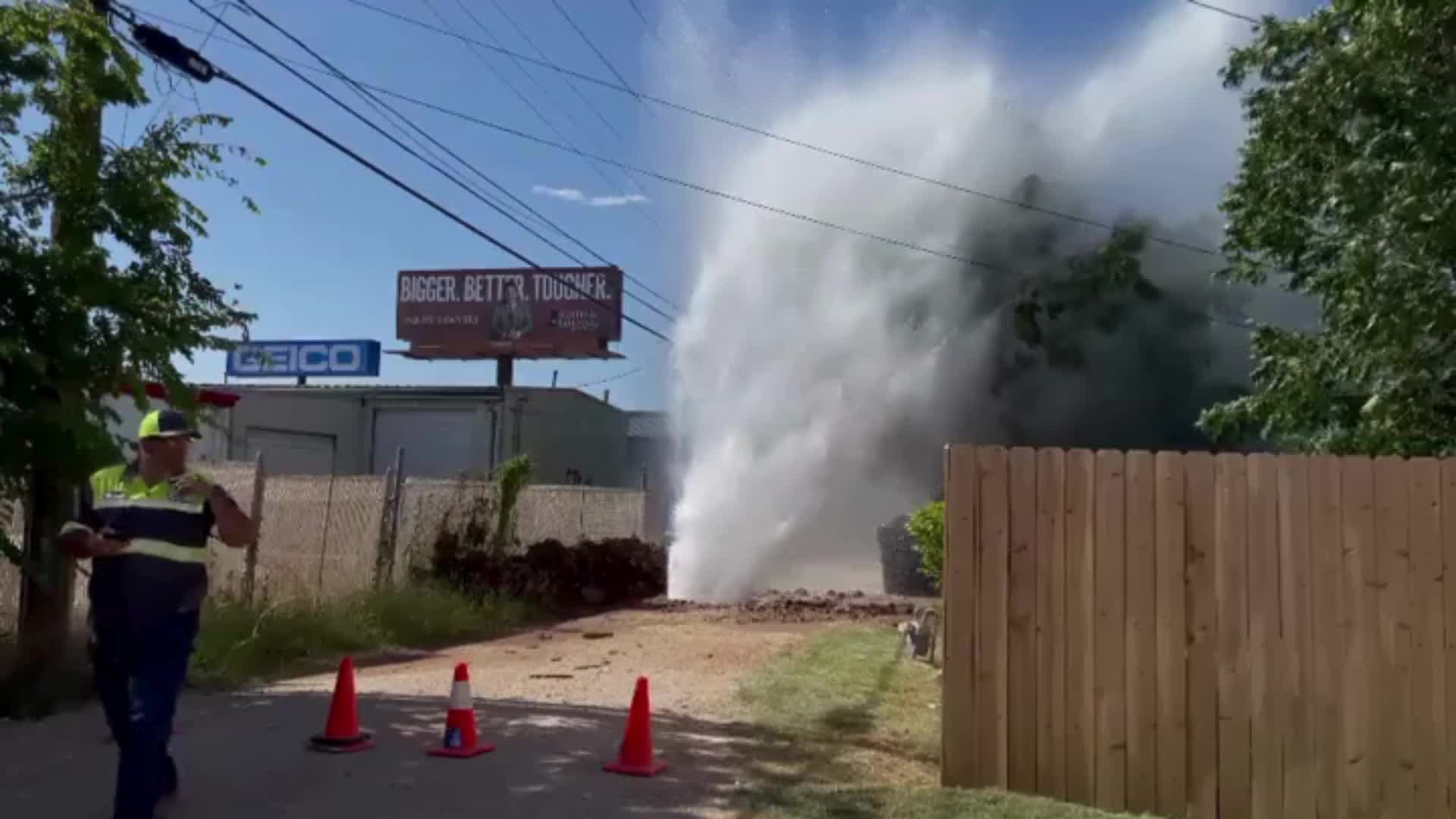 WATCH: Large water main break in south Abilene – KTAB ...