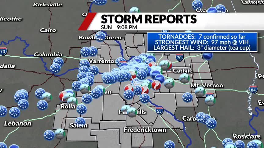 7 tornadoes hit St. Louis region Saturday, National Weather Service ...
