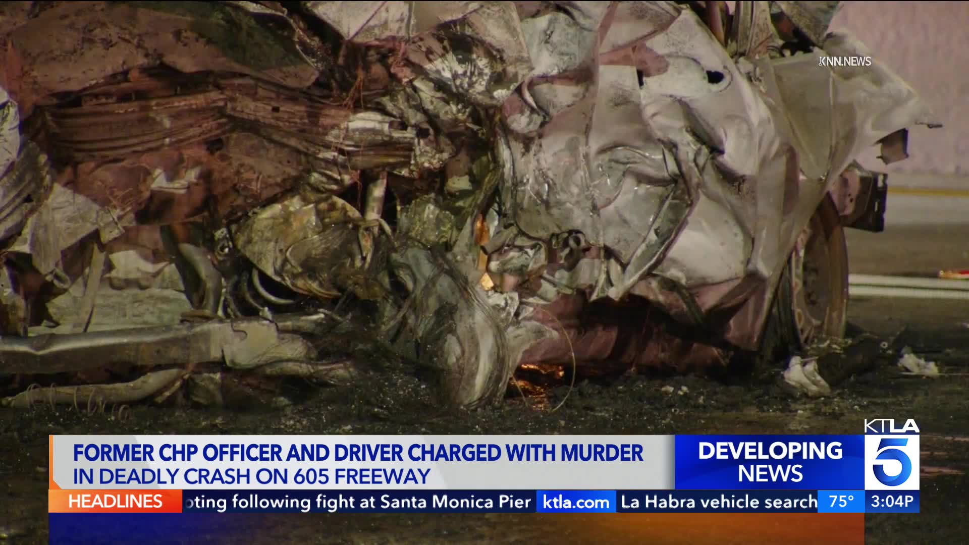 Former CHP officer, driver charged in fatal freeway crash – KTLA