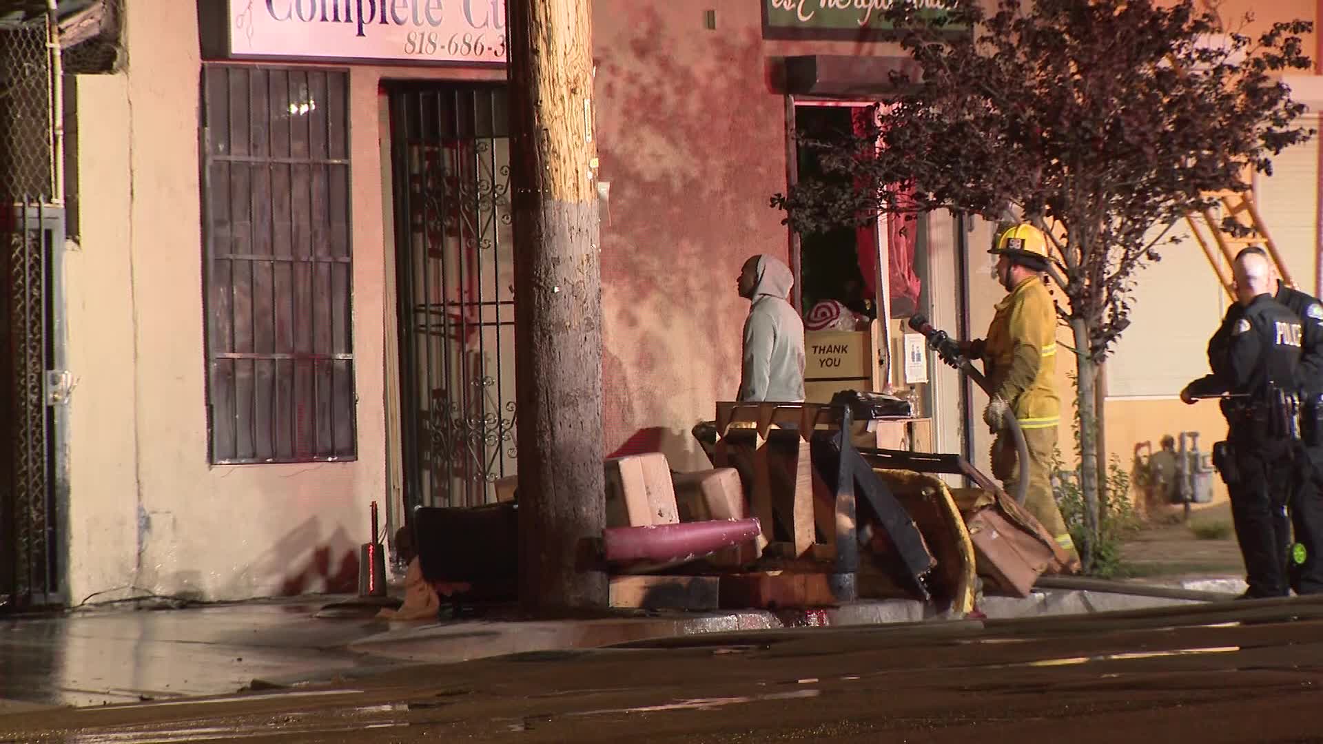 Suspected DUI driver crashes into building during chase in Pacoima; dog ...