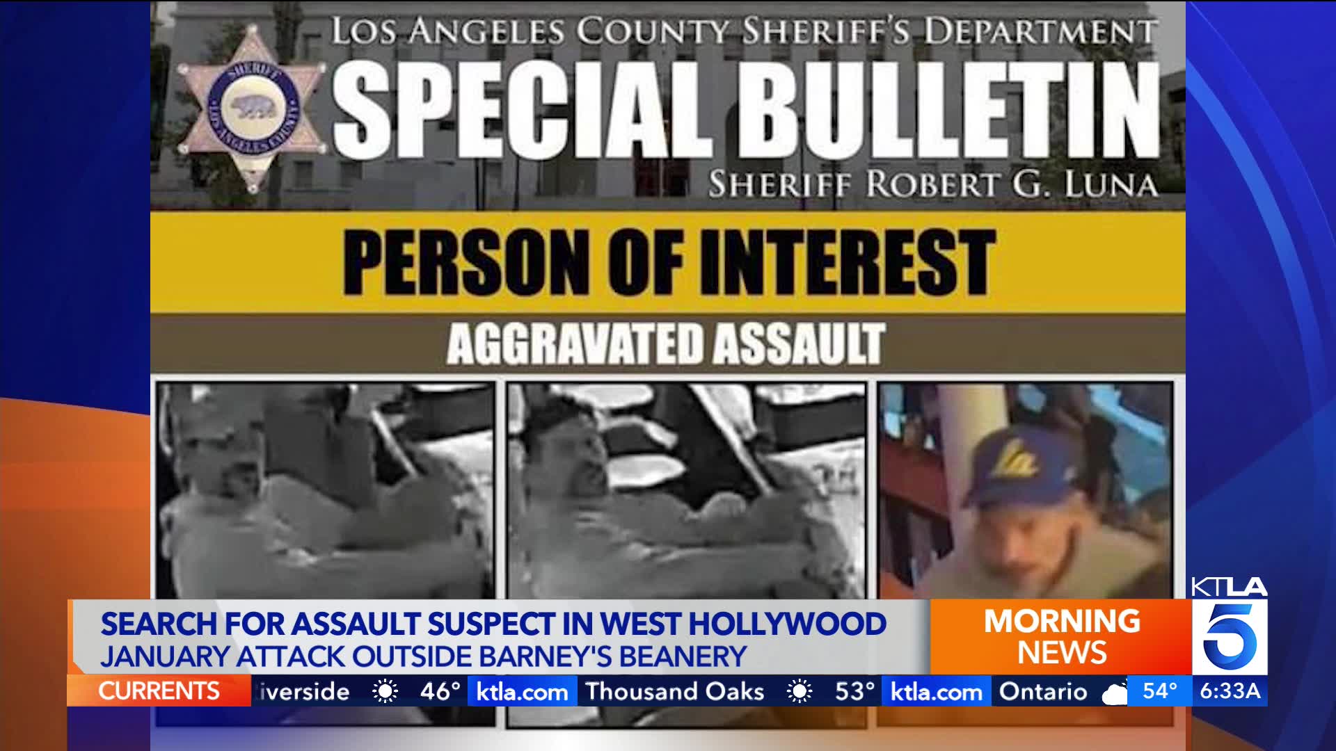 Man sought in violent attack outside West Hollywood bar – KTLA