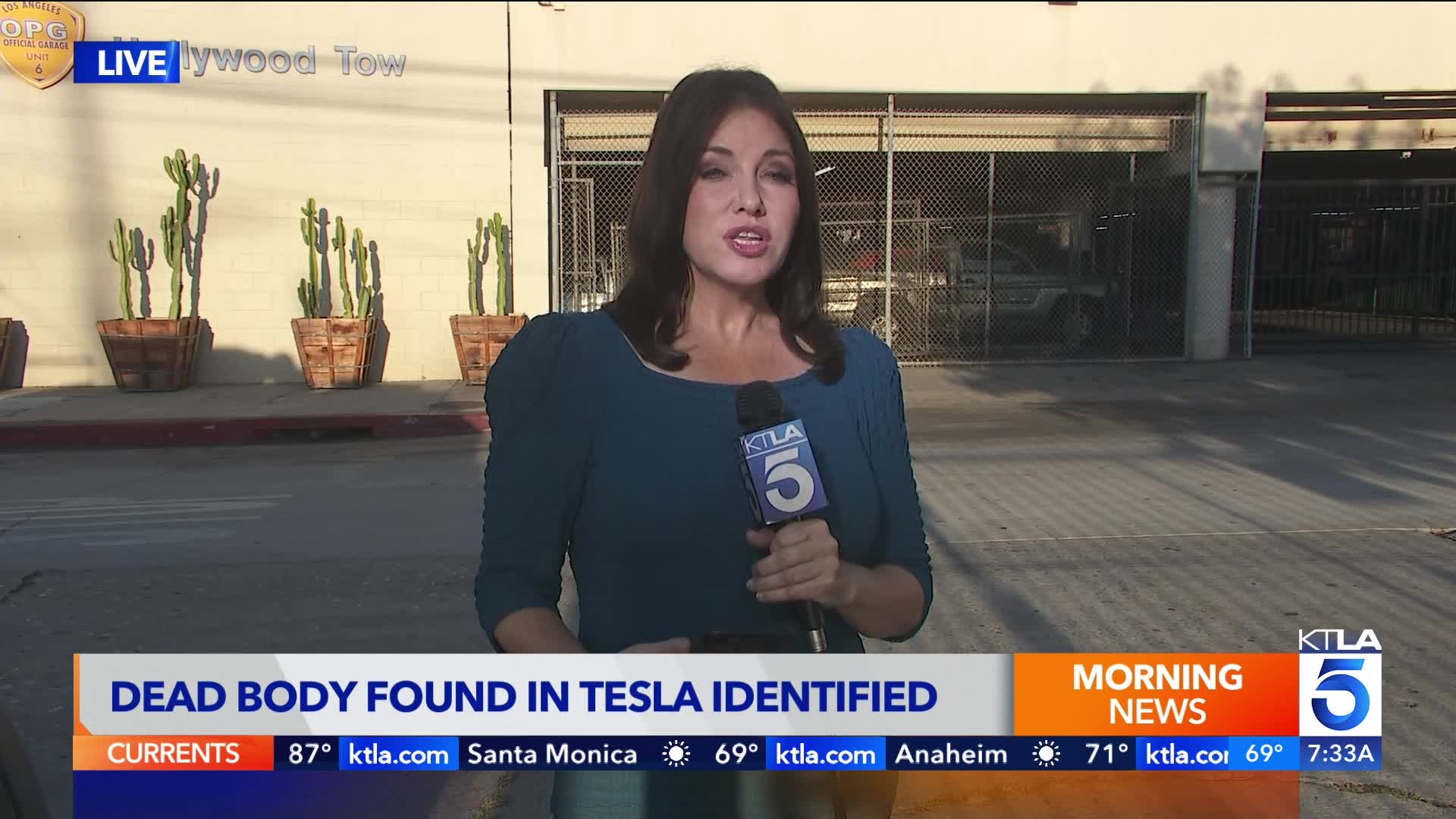 Body found in impounded Tesla registered to singer identified – KTLA